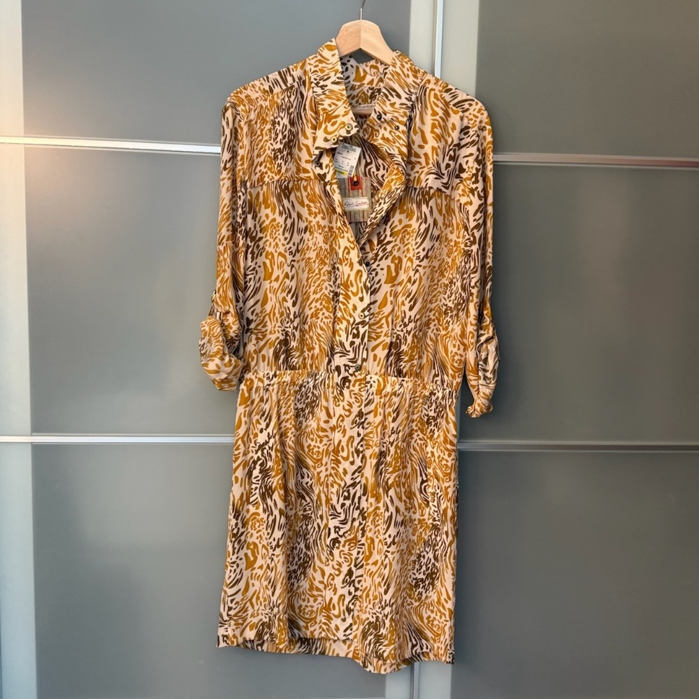 Robert Graham 100% Silk Animal Print Dress - NWT